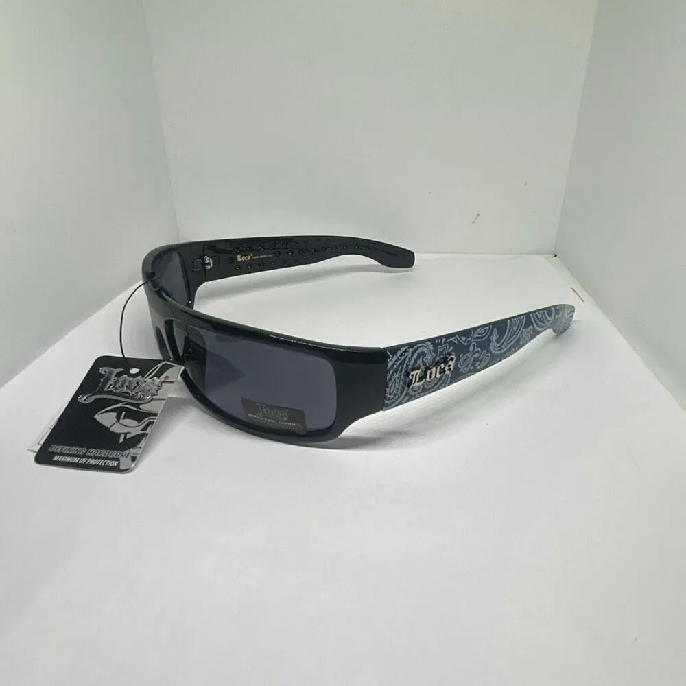 Locs Bandana Design Wraparound Sunglasses UV400 – New